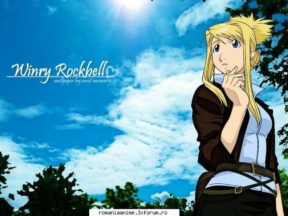 mie imi plac doar pe care le face winry rockbell