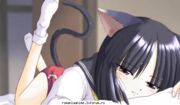 o pisicutza cam lenesa...  :rusine: fete anime